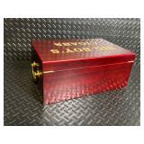 Big Boy's Cigars Humidor Box - Wooden Cigar Humidor with Humidifier & Lock