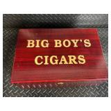 Big Boy's Cigars Humidor Box - Wooden Cigar Humidor with Humidifier & Lock
