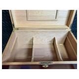 Big Boy's Cigars Humidor Box - Wooden Cigar Humidor with Humidifier & Lock