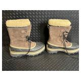 Sorel Caribou Boots - Men's US 10 Brown/Tan Leather & Shearling