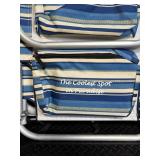 Tommy Bahama Folding Beach Chair - Relax in Style (Blue Stripes)