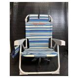 Tommy Bahama Folding Beach Chair - Relax in Style (Blue Stripes)