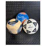 Mikasa Soccer Ball, Molten Volleyball, Wilson & Spalding Basketballs - Mixed Sports Balls Lot