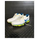Nike Soccer Cleats - White/Blue/Neon Yellow - Men's US 9.5