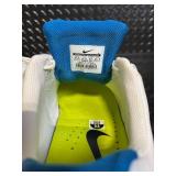 Nike Soccer Cleats - White/Blue/Neon Yellow - Men's US 9.5