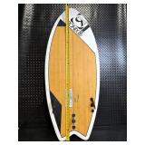 Ronix Koal Fish 4'6' Wakesurf Board - Wood Deck, Dual Traction Pads