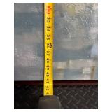 Newman Boat Scene (Abstract) - Oil on Canvas, Framed