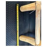 Handcrafted Ladder - Rustic Wooden Step Ladder with Natural Twine Bindings