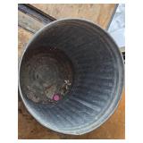 Galvanized Steel Trash Can with Lid
