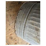 Metal Trash Can with Lid - Starting to rust out on bottom