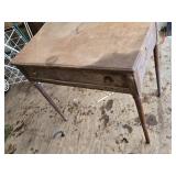 Metal Desk with Single Drawer - 32" Wide