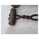 Lot of Blacksmithing Tools Including Tongs and Hardy Tool