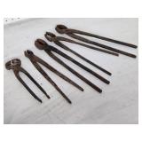 Vintage Blacksmith Farrier Pliers and Cutters Set