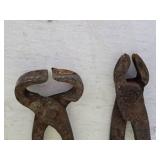 Vintage Blacksmith Farrier Pliers and Cutters Set