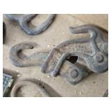 Assortment of Vintage Hardware Items including Hooks, Nozzle, and Paint Blender