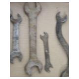 Set of Vintage Open-End Wrenches including Made in USA Models