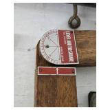 Set of Vintage Hand Tools Including Level and Tri Square, Planer, Hammer, and More