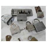 Vintage Padlocks and Keys Collection including SNYDER Padlock and Accessories - No keys tested on locks
