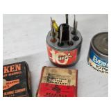 Timken Tapered Roller Bearings and Coleman Gas Mobile Home Furnace Plate with Tools