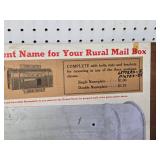 Aluminum Mailbox Nameplate Kit with Letters and Plates