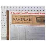 Aluminum Mailbox Nameplate Kit with Letters and Plates
