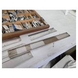 Aluminum Mailbox Nameplate Kit with Letters and Plates