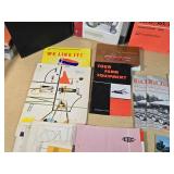 Collection of Farm and Equipment Manuals and Brochures including International Harvester Shop Manual and Husqvarna Chainsaw Manual