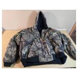 Carhartt Camouflage Hooded Jacket Size 2XL