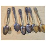 Oxford Silver Plate Co. and Deerfield Silver Plate Spoons, Chisels, and Utility Tote