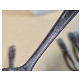 Oxford Silver Plate Co. and Deerfield Silver Plate Spoons, Chisels, and Utility Tote