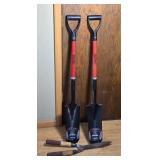 Tool Shop Fiberglass Handle Shovels and Shears