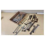Box of Assorted Standard Wrenches