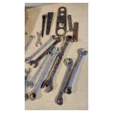Box of Assorted Standard Wrenches