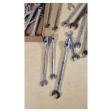 Box of Assorted Standard Wrenches