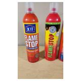X-IT Flame Stop Fire Extinguishers including Instructions and Features - 4 Cans