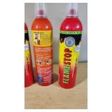 X-IT Flame Stop Fire Extinguishers including Instructions and Features - 4 Cans