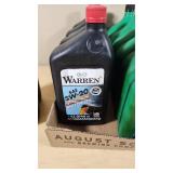Quaker State, Warren, and Havoline Motor Oil - 5w20 and 10w40