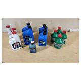 Lot of 2-Cycle Engine Oils including Super Tech and Itasca Brands, Various Sizes and Types
