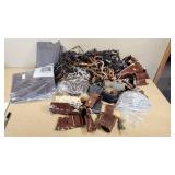 Leather Craft Supplies including H.J.E. Co. Leather Scraps, Strips