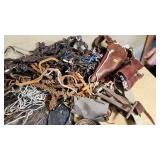 Leather Craft Supplies including H.J.E. Co. Leather Scraps, Strips