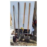 Lot of 4 Garden Shovels