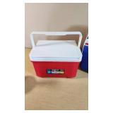 Igloo Coolers, Red and Blue with American Flag Design