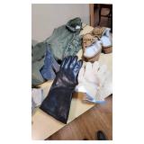 Military Cold Weather Gear including Parka, Mittens, and Boots