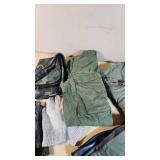 Military Cold Weather Gear including Parka, Mittens, and Boots