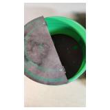 Shorty Evans Sports Camo Bucket Seat and Green Bucket with Lid