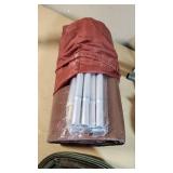 Old Tent or Shelter, Poles, Stakes, and Straps