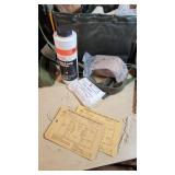 Swedish Military Medical Bags and Supplies including First Aid Kits, Bandages, and Blood Stop Powder