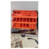 Vintage Adventurer and Metal Tackle Boxes with Assorted Fishing Gear