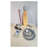 Fishing Equipment Lot including Zebco Reels, Fishing Line, and Accessories