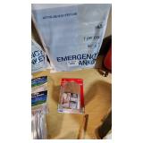 Emergency Preparedness and First Aid Kit including TIDI Products Emergency Blanket, First Aid Kits, Survival Kit and Accessories
